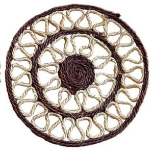 Salvamantel sisal marrón (20 cms)