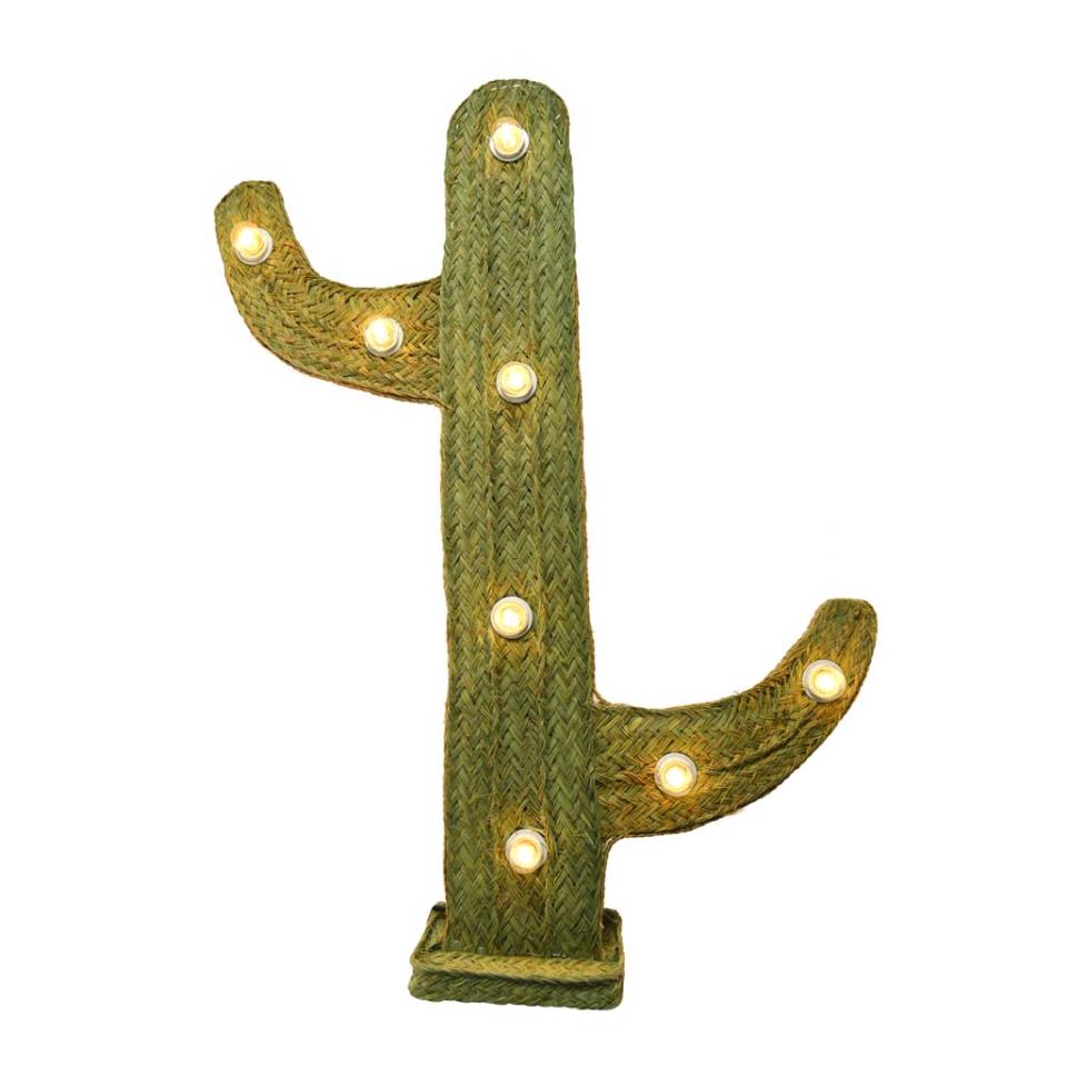 Cactus esparto con luz