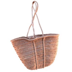 Bolso de palma con asa larga (35 cms)