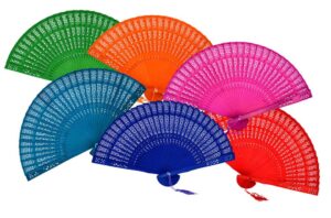 Abanico madera (colores surtidos)