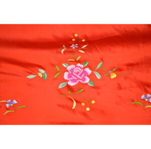 Mantón infantil rojo