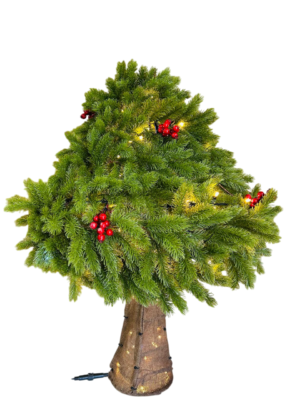 Seta de Navidad con luz