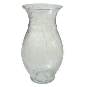 Florero abombado de vidrio (25 cms)