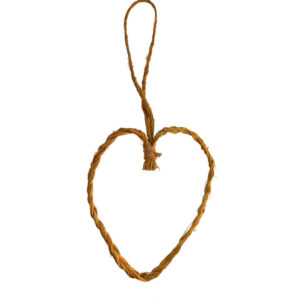 Colgante corazón de esparto