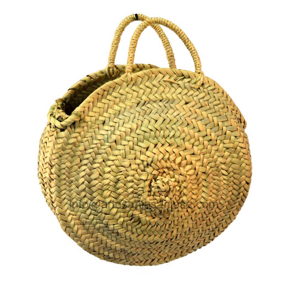 Bolso redondo de palma