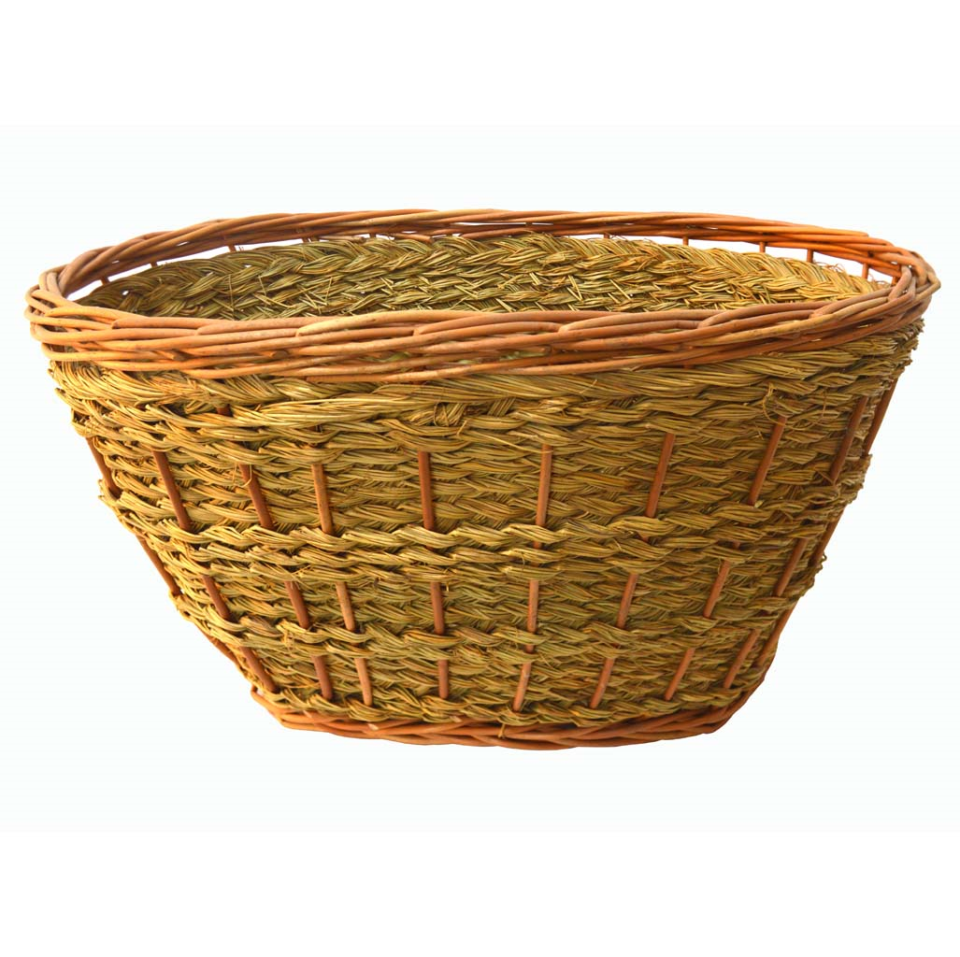 Cesto revistero esparto y mimbre