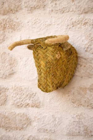 Cabeza de toro de esparto (25 cms)