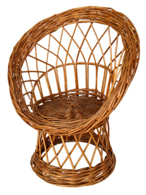 Sillón de mimbre infantil