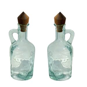 Set de 2 vinagreras vidrio  (11 cms)