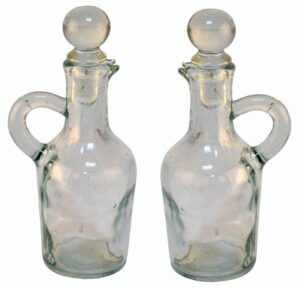 Set de 2 vinagreras vidrio  (11 cms)