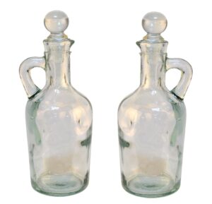 Set de 2 vinagreras vidrio  (16 cms)