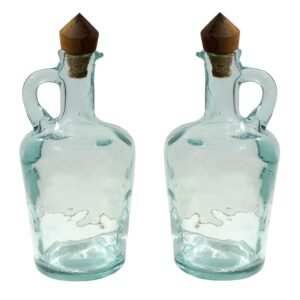 Set de 2 vinagreras vidrio  (20 cms)