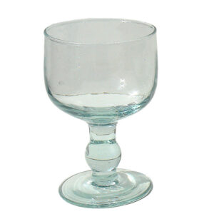 Copa de vidrio soplado