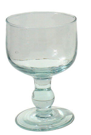 Copa de vidrio soplado