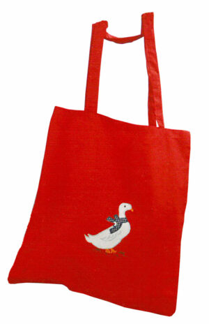 Bolso bordado oca (Rojo)