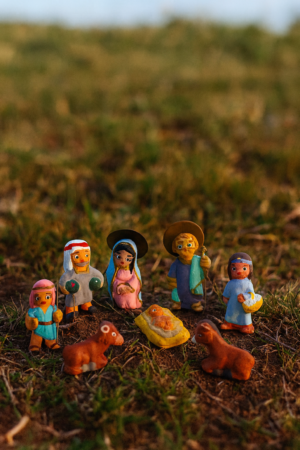 Nacimiento de terracotas de miniatura