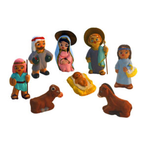 Nacimiento de terracotas de miniatura