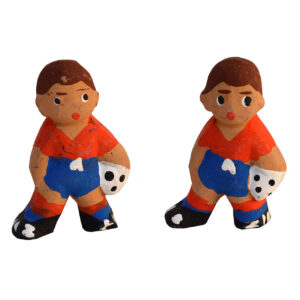 Futbolista de miniatura de terracota