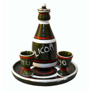Set de  licor de cerámica (2 modelos surtidos)