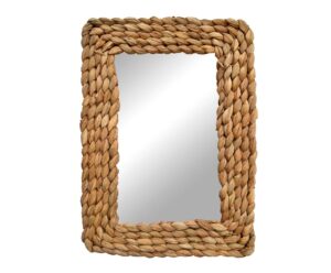Espejo rectangular de anea  (luna envejecida) (50 cms)
