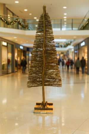 Árbol plano de hinojo natural (120 cms)