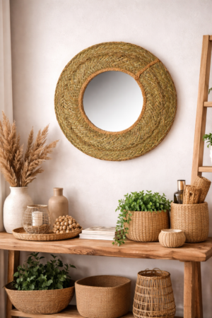 Espejo esparto (60 cms)