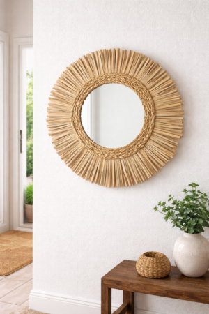 Espejo de anea  55 cms (Luna 25 cms)