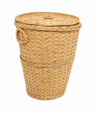 Ropero mimbre blanco