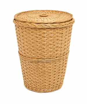 Ropero mimbre blanco