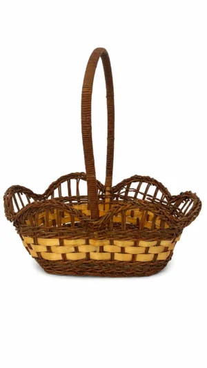 Cesta ovalada ondas