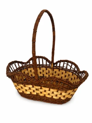 Cesta ovalada ondas