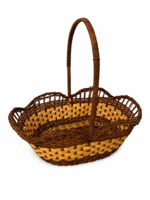 Cesta ovalada ondas