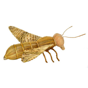 Abeja de anea y madera