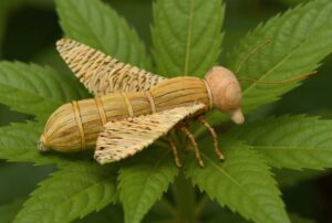 Abeja de anea y madera