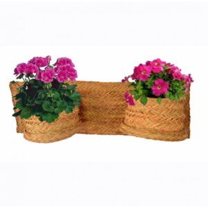 Jardinera/macetero para  pared de esparto