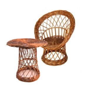 Sillón de mimbre infantil