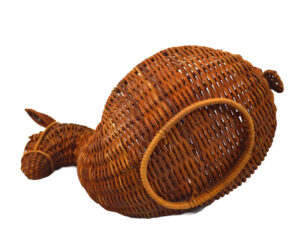 Cesto burro de bambú
