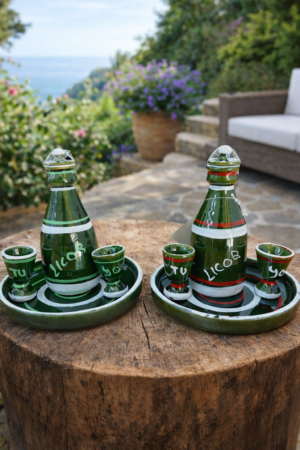 Set de  licor de cerámica (2 modelos surtidos)