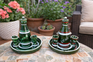 Set de  licor de cerámica (2 modelos surtidos)