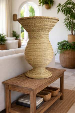 Copa de esparto y forja (No incluye pedestal)