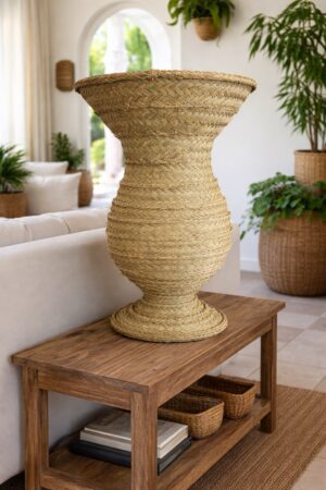 Copa de esparto y forja (No incluye pedestal)