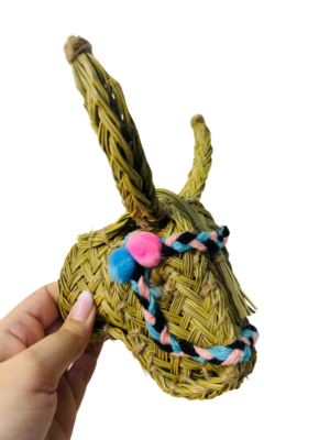 Cabeza burro adornada surtida (13 cms)