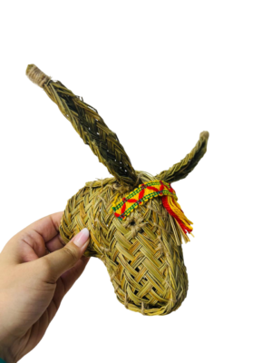 Cabeza burro adornada surtida (13 cms)