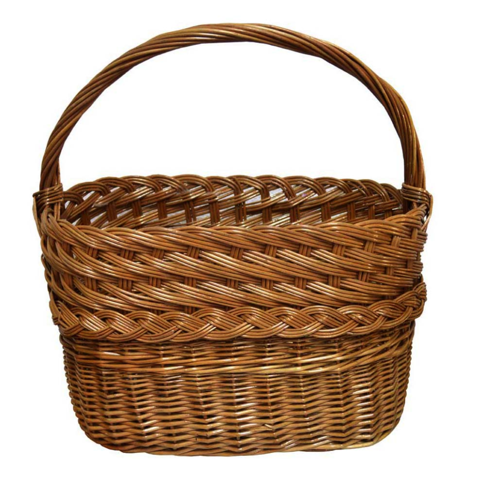 Cesta mimbre buff